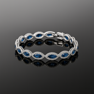 Halo Eyed Bracelet - Dark Blue